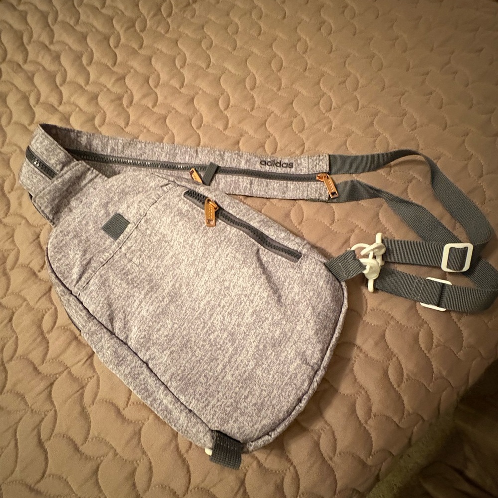 Gray Adidas Women’s Convertible Crossbody Sling Bag